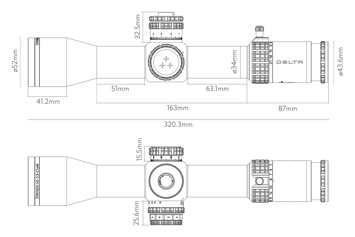 Luneta celownicza Delta Stryker HD 3,5-21x44 DLR-3 4