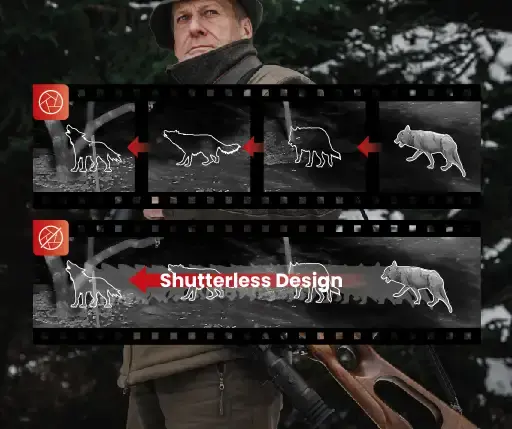 Wytrzymała, trwała, wysoka ochronaBiorąc pod uwagę trudne warunki panujące w terenie, luneta musi być wystarczająco trwała i solidna. Charakteryzuje się odpornością na wstrząsy do 6000 J, co zapewnia odporność na odrzut, oraz stopniem wodoodporności IP68.